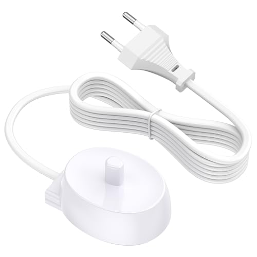 Caricabatterie per Oral B Spazzolino Elettrico IO Series 4 3 5 6, Caricatore per Oral-B Modello 3757, Caricabatteri con 1M Cavo di Alimentazione per O ral-B-Braun (Genius、iO、Smart、Pro、Vitality)