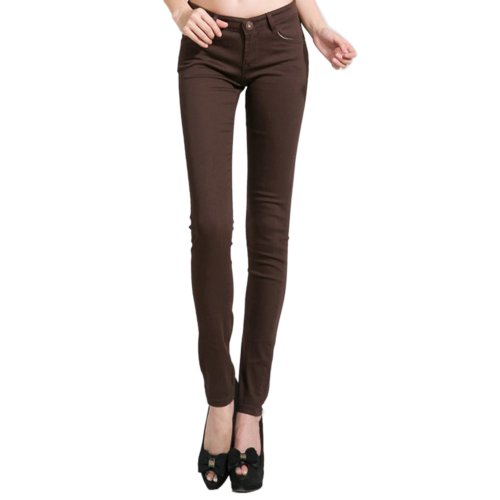 Hee Grand Jean skinny pour femme - Marron - M
