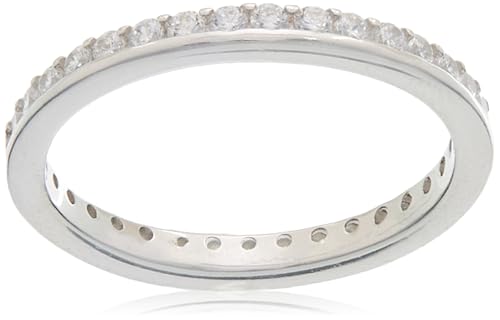 Bague argent Beneto avec zircons circuit 52 mm pour sublimer vos tenues de bureau