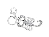 Skorpion Schlüsselanhänger mit Ring und Karabiner