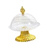 [Couvercle anti-poussière] : Ce plateau de service avec couvercle bombé protège vos gâteaux et autres mets délicieux de la poussière tout en laissant apparaître leur contenu. Pratique et fonctionnel