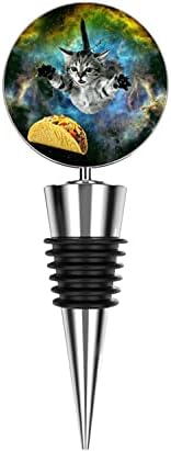 Cute cat Wine and Beverage Bottle Stopper,Stainless Steel Wine Saver,Wine Bottle Cork Used For Gift,Bar, Holiday Party, Wedding