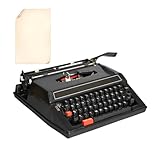 【Portable avec étui】 Machine à écrire vintage portable avec son étui de transport d'origine, conçu pour un rangement et un transport faciles. Idéale pour la maison, l'atelier, le bureau, la décoration rétro et les espaces vintage.