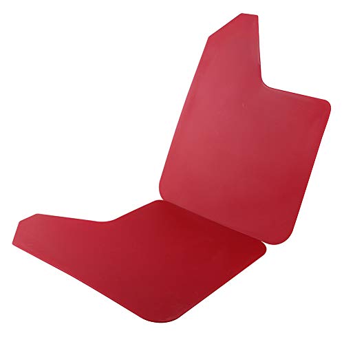 Rally MF12 BAS BLK - Guardabarros universal (40 x 30 x 3 mm, con tornillos), color rojo