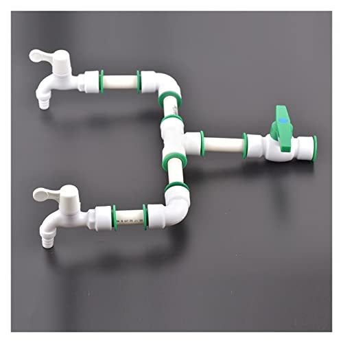 Raccord rapide de conduite d'eau 25mm avec vanne d'arrêt pour jardin et maison