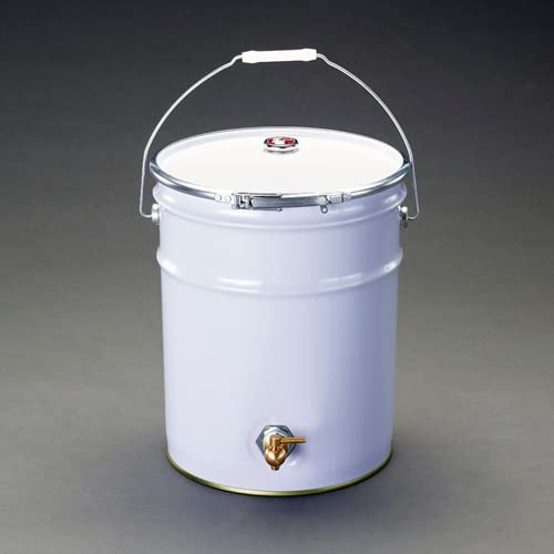 Amazon.co.jp: エスコ ペール缶 バンドタイプ/コック付 20L EA991AG-7