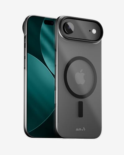 Mous for iPhone Air Case Clear, Compatible with MagSafe - Super Thin - Anti-Yellowing Slim Cover Compatible with iPhone 17 Air, Crystal Clear & Slim Design - Transparent