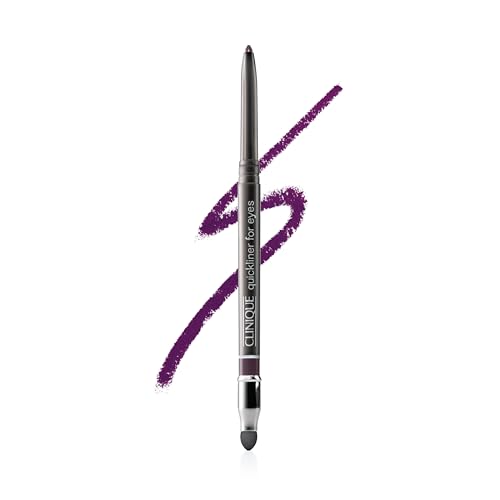 Clinique Quickliner For Eyes Eyeliner Pencil | Water Resistant Smudge Resistant + Safe For Sensitive Eyes Grape 1 Count