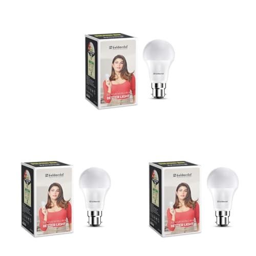 Goldmedal Wow 9W B22 LED Bulb (Warm White) - Pack of 3