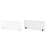 【セット買い】アイリスオーヤマ ペットフェンス ペットゲート P-SPF-94 ホワイト/幅90cm(ロータイプ) 幅90×高さ40cm + アイリスオーヤマ ペットフェンス ペットゲート P-SPF-94 ブラウン/幅90cm(ロータイプ) 幅90×高さ40cm