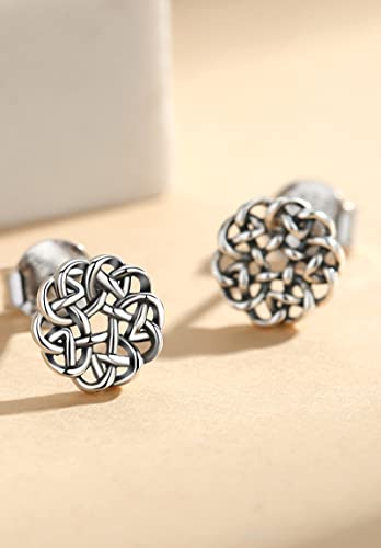 INFUSEU-Pendientes-Mujer-Nudo-Celta-Trinity-Love-Symbol-Love-Eternity-Plata-de-ley-925-Joya-delicada-Amuleto-de-buena-suerte-Regalo-de-buena-suerte-Mujer