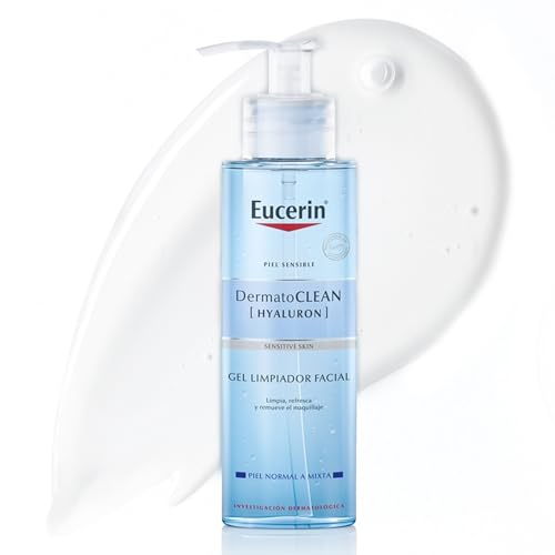 Eucerin DermatoCLEAN [HYALURON] Gel limpiador facial (200 ml), de...