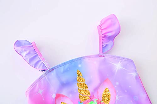 Image of Akokvlar Two Pieces Swimsuit Mermaid Bikinis Tankini Bathing Suit for Little Girls