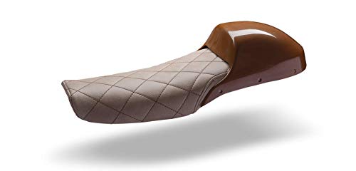 Selle Cafe Racer pour Honda CX 500 Deluxe moto vintage beige
