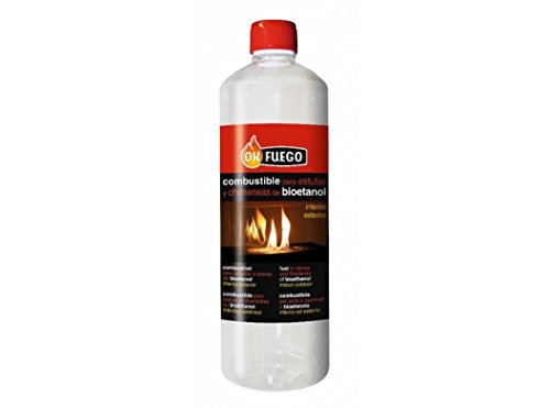 Okfuego Combustible Estufas Bioetanol 1 L, Único