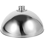 Grande compatibilité : idéal pour une variété de plats tels que le bacon, la volaille, les sandwichs grillés, les hamburgers, le , les steaks et autres aliments grillés ou cuits à la vapeur. couvercle alimentaire en acier, type cloche à