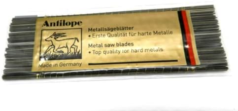 Antilope Jewelers Saw Blades #5/0 Jewelry Making Pack of 144 pcs. Made in German