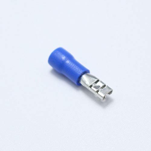 50pcs 2.8mm Crimp Terminal 2.8 Female Pre-Insulated Electrical Connectors for 16AWG - 14AWG Wire /1.5-2.5mm2 Cable IMax=15A VUQLDHAYZ