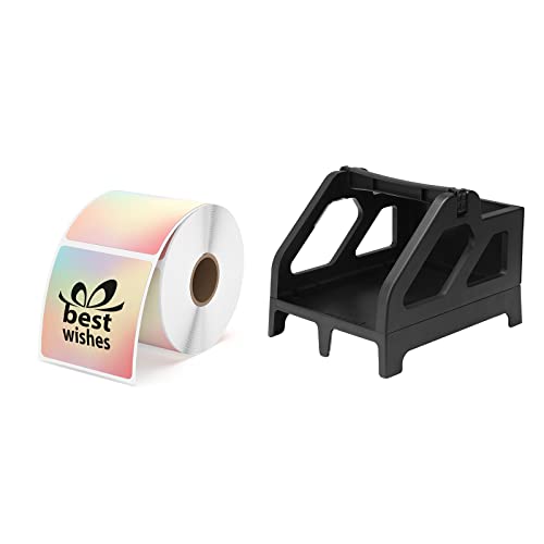 Munbyn Label Holder For Rolls And Fan-Fold Labels, Shipping Label Roll Holder For Desktop Label Printer Shipping Supplies #TOP23
