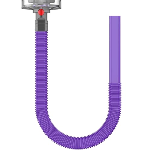 Image of Sealegend Dryer Lint Vacuum Attachment Hose Compatible with Dyson V15 V12 V11 V10 V8 V7 Gen5 Cordless Vacuum Cleaner, Flexible Dryer Vent Cleaner Kit Lint Removal Tool Purple | Multi-use Vacuum Hose Compatible with Dyson V15 V12 V11 V10 V8 V7 Gen5 Cordless Vacuum Cleaner,Flexible Lint Removal Hose