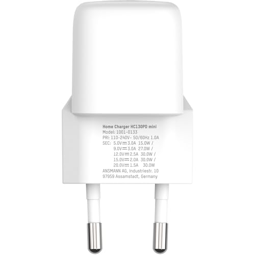 Chargeur USB intelligent GaN 30W compatible PC portable et smartphone rapide