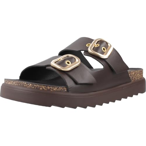 Sandalia de Plataforma TUNEZ-130 nu-pieds compensés noirs pour femme