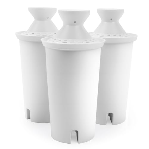 Giaceaw Replacement Water Filters for Brita Pitchers and Dispensers, Compatible with Brita Classic, Mavea 107007, OB03, and More, NSF Certified Water Pitcher Filter, Remove Chlorine and Odor (3 pack)