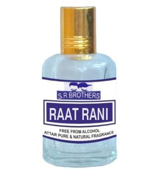 Attar Rat Rani Huile Parfumée Unisexe Flacon Verre Voyage 25 ml Longue Tenue