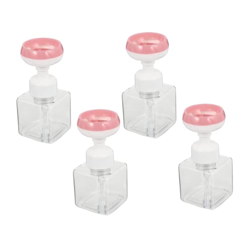 NIYANGLE 4Piezas Unidades Prensa De Mousse De Usar Material Seguro y Duradero para Jabones y Lociones Infantiles