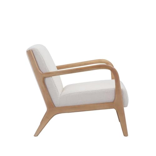 Sillón Lounge Contemporáneo Blanco Textil miniatura 5