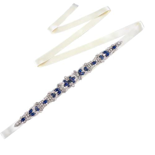 Ceinture de mariage en perles strass cousue main amovible pour robes