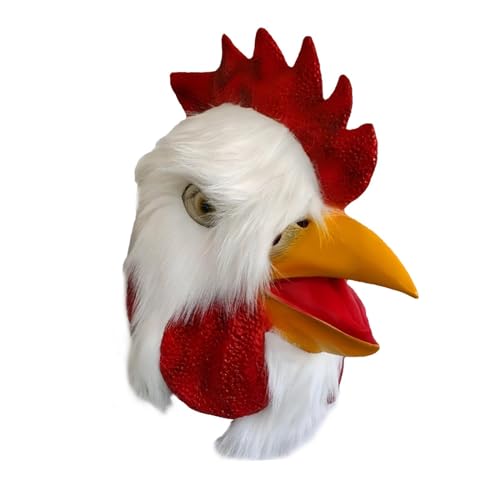 Máscara de gallo, tocado realista para fiesta, Halloween, disfraces, carnaval