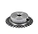 Steel Motor Drive Gear 1pcs 46-60 Tooth 25H 04C Precision 2 Points Sprocket Chain Gear Steel 10mm Bore Industrial Transmission Sprocket Wheel(47 Teeth)