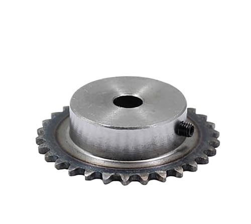 Bevel Gear Pinion Hardware Mechanical 1pcs 25H 04C Precision 2 Points Sprocket Chain Gear Steel 46-60 Tooth Industrial Transmission Sprocket Wheel Bore 15mm(46 Teeth)