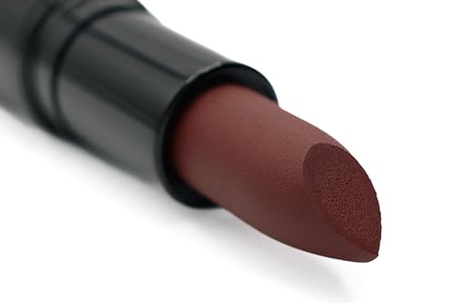 Image of Pure Ziva Coffee Bean Deep Dark Brown Red Burgundy Lipstick Color Moisturizing Paraben Free, No Animal Testing & Cruelty Free Lip Makeup Color