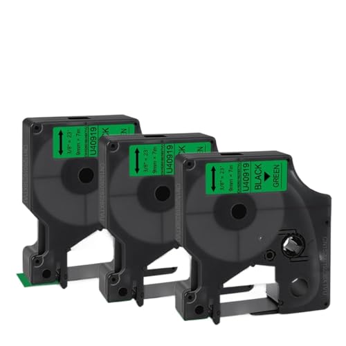 3PK 9mm 40913���x���e�[�vD1���x���e�[�v40910 40916 40917 40918 40919 Works Works Works Works Works Works(Black on Green)