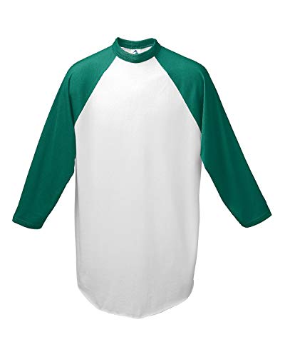 Augusta Sportswear Baseball Jersey 2.0, White Dark Green, M