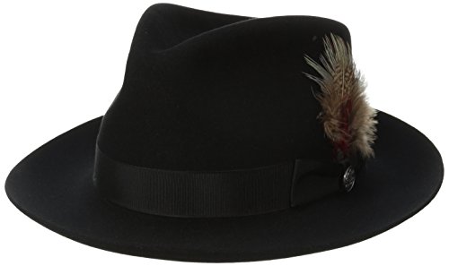 Stetson Men's Downs Royal Quality Fur Felt Hat, Black, 7.125
