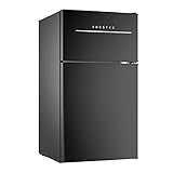 Frestec Mini Fridge with Frezzer,3.2 Cu.Ft Mini Fridge for Bedroom,Small Refrigerators,2 Door...