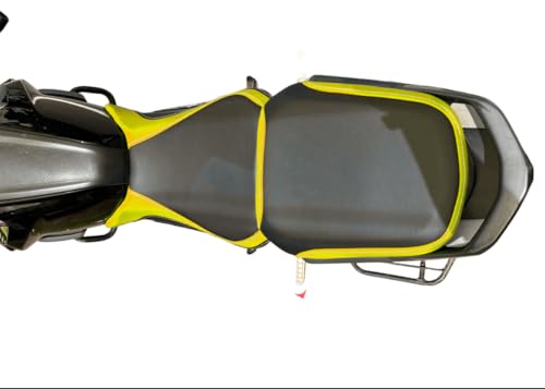 Image of Faux Leather TVS Raider SEAT COVER From (Yellow)