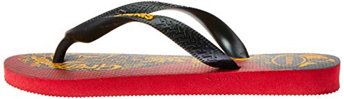 Chinelo, Havaianas, Harry Potter, Vermelho Apache/Preto, 43/44, Adulto Unissex