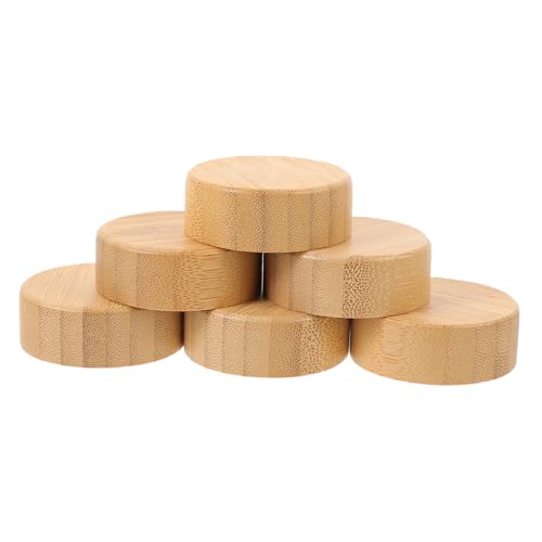 Ciieeo 6pcs Leak Spice Jars Replacement Caps Square Bottle Lids for Daily Use