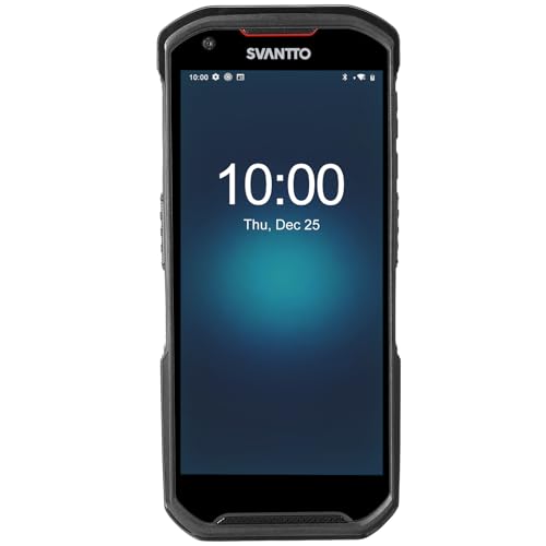 SVANTTO Android 13 Barcode Scanner,1D/2D/QR Scan Engine, 6+64 GB, IP66,5200mAh große Batterie, 5.5" Handheld Rugged PDA für WMS Management