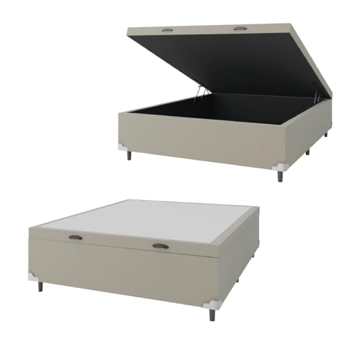 Qual o Melhor Colchão Casal Custo Benefício de 2025? Melhores Ranking 16 Base Cama Box Baú Casal 138x188x41cm Bege Suede Veludo Prince
