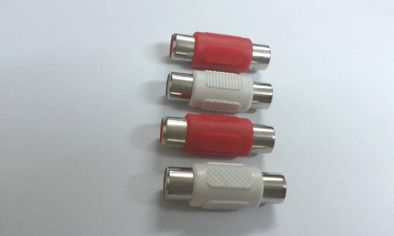 Lot de 200 connecteurs RCA AV vidéo audio femelle rouge + blanc