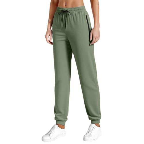 Image of Women's Active Stretch Pants Quick Dry Breathable Athletic Casual Comfy Fit Hiking Pant with Zipper Pockets