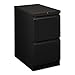 HON 18823RP Flagship Mobile File/File Pedestal, Full Radius Pull, 22-7/8d, Black