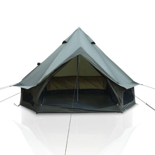 Carpa tipo Yurt para 4 estaciones, 6 personas, verde miniatura 2