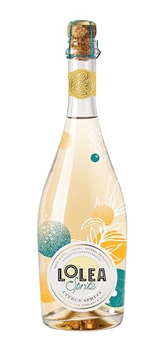 Lolea - Citrus Spritz, Espumoso de Vino Blanco con Cítricos Refrescantes y Aromas de Albahaca - 750 ml - Solo Azúcares Naturales - Ideal para cócteles y celebraciones