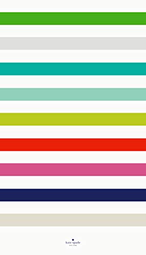 Kate Spade New York Candy Stripe Beach Towel, Multi Color, 40x70 inch